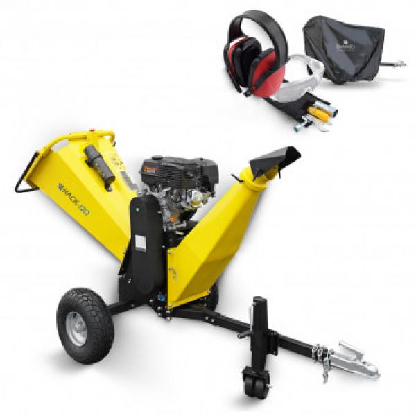 BAMATO wood chipper HACK-120 incl. tarpaulin